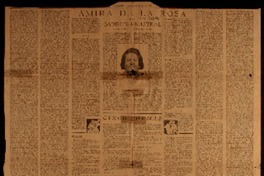 Amira de la Rosa por Gabriela Mistral, para "La Nación", Madrid, junio de 1934.
