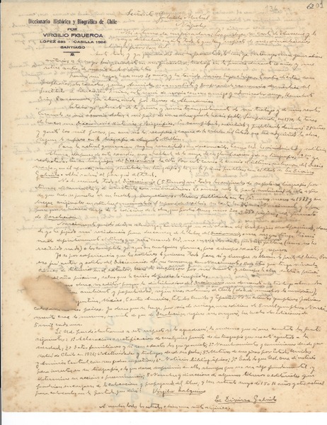 [Carta] 1932 sept. 9, Santiago [a] Gabriela Mistral, Nápoles