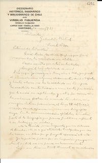 [Carta] 1933 ene. 3, Santiago [a] Gabriela Mistral, Puerto Rico