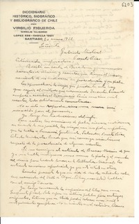 [Carta] 1933 ene. 20, Santiago [a] Gabriela Mistral, Puerto Rico