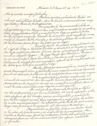 [Carta] 1950 ene. 29, México D.F. [a] Gabriela [Mistral]