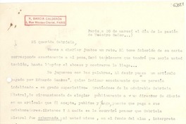 [Carta] 1934 mar. 30, París [a] Gabriela Mistral