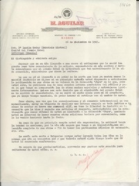 [Carta] 1945 dic. 26, Madrid, [España] [a] Sra. Da. Lucila Godoy (Gabriela Mistral), Comité del premio Nobel, Estocolmo, (Suecia)