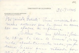 [Carta] 1948 ene. 26, Los Ángeles, California [a] Gabriela Mistral