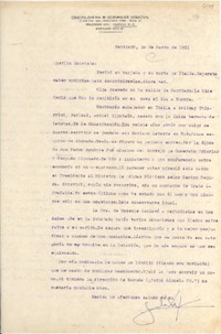 [Carta] 1951 mar. 16, Santiago, [Chile] [a] Gabriela [Mistral]