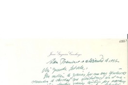 [Carta] 1946 dic. 9, San Francisco, California [a] Gabriela Mistral
