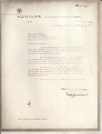 [Carta] 1967 mar. 21 , Madrid, [España] [a] Miss Joan Daves, New York, [EE.UU.]