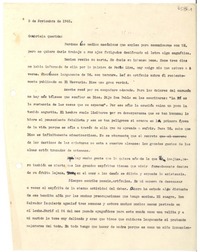 [Carta] 1943 nov. 3, [Santiago, Chile?] [a] Gabriela [Mistral]