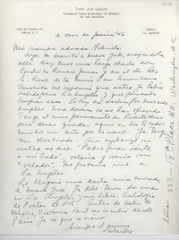 [Carta] 1946 jun. 11, Washington, D.C. [a] Gabriela [Mistral]