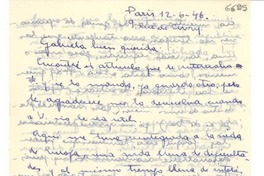 [Carta] 1946 jun. 12, París [a] Gabriela Mistral
