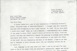 [Carta] 1975 Feb. 6, Mt. View, Ca., [Estados Unidos] [a] Miss Doris Dana, Johns Hopkins Press, Baltimore, Md.