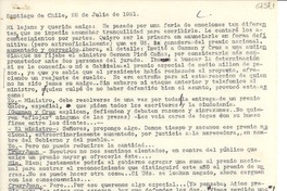 [Carta] 1951 jul. 22, Santiago de Chile [a] Gabriela Mistral