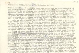 [Carta] 1951 nov. 13, Santiago, Chile [a] [Gabriela Mistral]