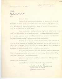 [Carta] 1956 mar. 12, Santiago [a] Gabriela Mistral