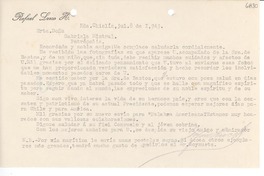 [Carta] 1943 jul. 8, Hacienda Chiclín, [Perú] [a] Gabriela Mistral, Petrópolis, [Brasil]