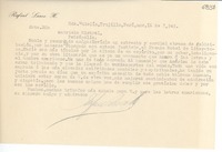 [Carta] 1945 nov. 16, Hda. Chiclín, Trujillo, Perú [a] Gabriela Mistral, Petrópolis