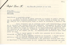 [Carta] 1954 oct. 30, Hda. Chiclín, [Trujillo, Perú] [a] Gabriela Mistral, New York, [EE.UU.]