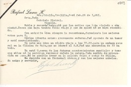 [Carta] 1951 feb. 26, Hda. Chiclín, Trujillo, Perú [a] Gabriela Mistral, Rapallo