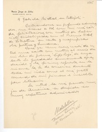 [Carta] 1945 nov. 21, Buenos Aires, [Argentina] [a] Gabriela Mistral, Petrópolis, [Brasil]