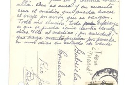 [Tarjeta postal] 1943 ene. 12, [Perú] [a] Gabriela Mistral, Río de Janeiro, Brasil