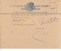 [Telegrama] 1948 nov. 20, [La] Habana, Cuba [a] Gabriela Mistral, Mérida, Yuc[atán], [México]