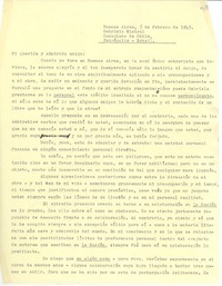 [Carta] 1945 feb. 5, Buenos Aires [a] Gabriela Mistral, Petrópolis, Brasil