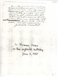 [Carta] 1955 June 6 [a] Thomas Mann