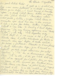 [Carta] 1945 ago. 19, San Salvador [a] Gabriela Mistral
