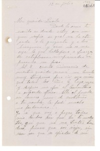 [Carta] 1933 jul. 12, [La Serena] [a] Gabriela Mistral