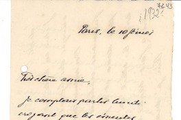 [Carta] 1932 feb. 10, París [a] Gabriela Mistral