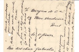 [Carta] 1932 feb. 1, París [a] Gabriela Mistral