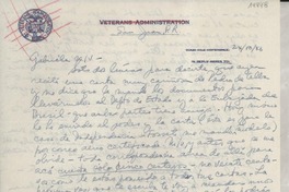 [Carta] 1946 oct. 24, San Juan, Puerto Rico [a] Gabriela [Mistral]