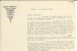 [Carta] 1945 oct. 4, Vicuña [Chile] [a] Gabriela Mistral
