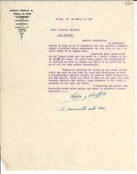 [Carta] 1946 mar. 26, Vicuña [Chile] [a] Gabriela Mistral, Los Ángeles