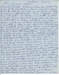[Carta] 1950 ago. 15, Constitución, [Chile] [a] Gabriela Mistral