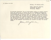 [Carta] 1950 oct. 18, Bilbao, [España] [a] Gabriela Mistral, Veracruz, México