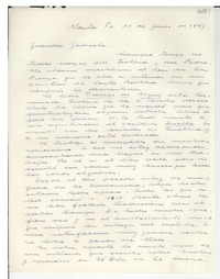 [Carta] 1947 jun. 11, Santa Fe, [Argentina] [a] Gabriela Mistral