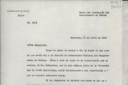 [Oficio] N° 242, 1947 abr. 11, Monrovia, [Estados Unidos] [al] Señor Embajador de Chile en Washington