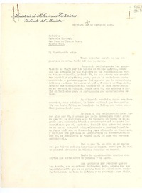 [Carta] 1933 mar. 31, Santiago, [Chile] [a] Señorita Gabriela Mistral, San Juan de Puerto Rico