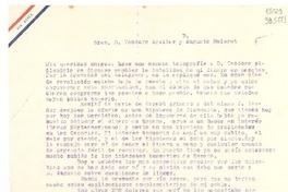[Carta] 1933 dic. 26, Madrid, [España] [a] Sres. Teodoro Aguilar y Augusto Malaret