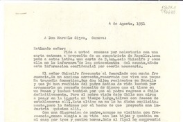 [Carta] 1951 ago. 4, [Italia] [a] Don Marcelo Silva, Génova, [Italia]