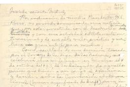 [Carta] [1933?], [Italia] [a la] Querida señorita [Gabriela] Mistral