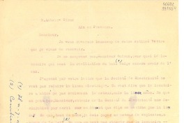 [Carta] 1929 juil. 5, [Francia] [a] M. Antoine Giran, Aix en Provence