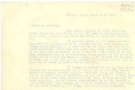 [Carta] 1932 ene. 1, México, D.F. [a] Gabriela Mistral