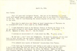 [Carta] 1954 Apr. 11 [a] Doris Dana