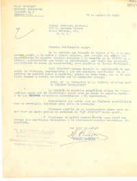 [Carta] 1948 ago. 29, México D. F. [a] Consul Gabriela Mistral, Santa Barbara, California, U.S.A.