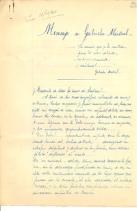 [Carta] [1947, Buenos Aires] [a] Gabriela Mistral