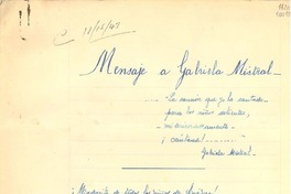 [Carta] [1947, Buenos Aires] [a] Gabriela Mistral