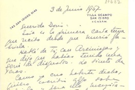 [Carta] 1957 jun. 3, Buenos Aires, Argentina [a] Doris Dana