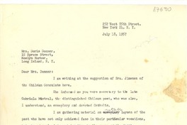 [Carta] 1957 jul. 18, New York [a] Doris Dana, Roslyn Harbor, N.Y.